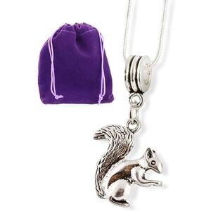 Squirrel Necklace | Stainless Steel Chain Pendant